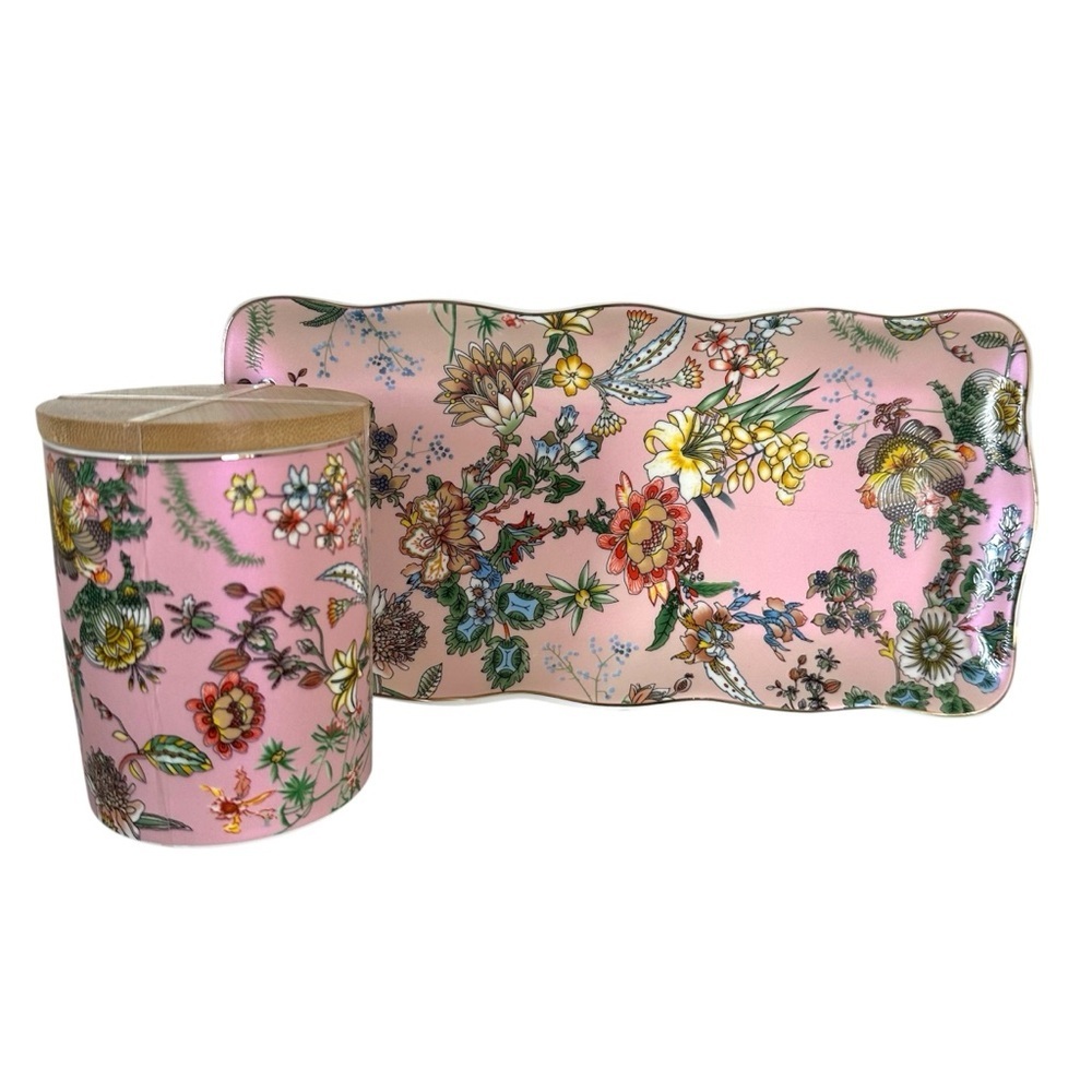 Park Chateau Fine Floral Pink Decorative Porcelain Set